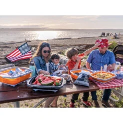 Drip EZ Collapsible Prep Tub Orange 15.75 In. L X 12.5 In. W -Grill Top Griddle Store 8108397 A V3.eps High 55307.1734307351