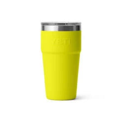Yeti Coolers YETI Rambler 20 Oz Firefly Yellow BPA Free Stackable Tumbler With MagSlider Lid