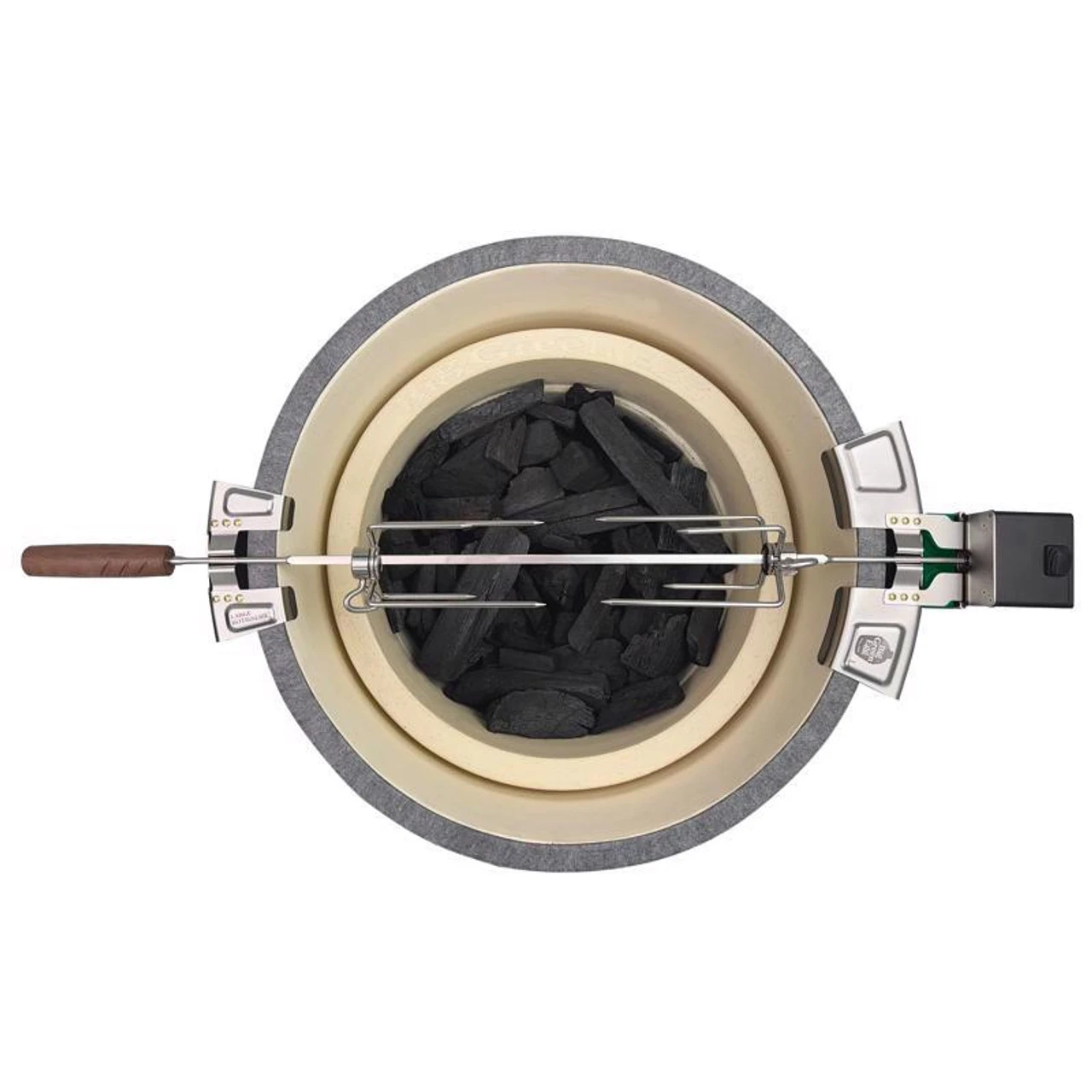 Big Green Egg 136497 Large Stainless Steel Rotisserie Kit 4 Big Green Egg 136497 Large Stainless Steel Rotisserie Kit - Image 2