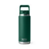 YETI Rambler 26 Oz Black Forest Green BPA Free Bottle With Straw Cap -Grill Top Griddle Store 8122935 A.eps High 27459.1757510515