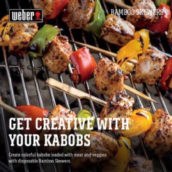 Weber 6608 Bamboo Brown Skewers 25 Pc -Grill Top Griddle Store 8381972 A V1.eps High 16085.1648595325
