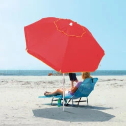 Rio Deluxe 6.5 Ft. Tiltable Assorted Beach Umbrella -Grill Top Griddle Store 8392987 A V5.eps High 66825.1677860636