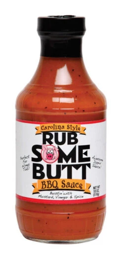 Rub Some Butt Mustard BBQ Sauce 18 Oz
