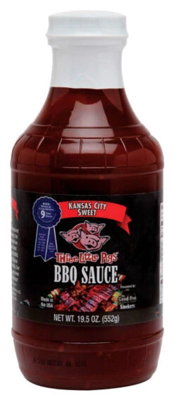 Three Little Pigs Kansas City Sweet BBQ Sauce 19.5 Oz