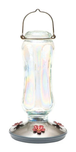 Perky-Pet Hummingbird 16 Oz Glass/Metal Nectar Feeder 4 Ports