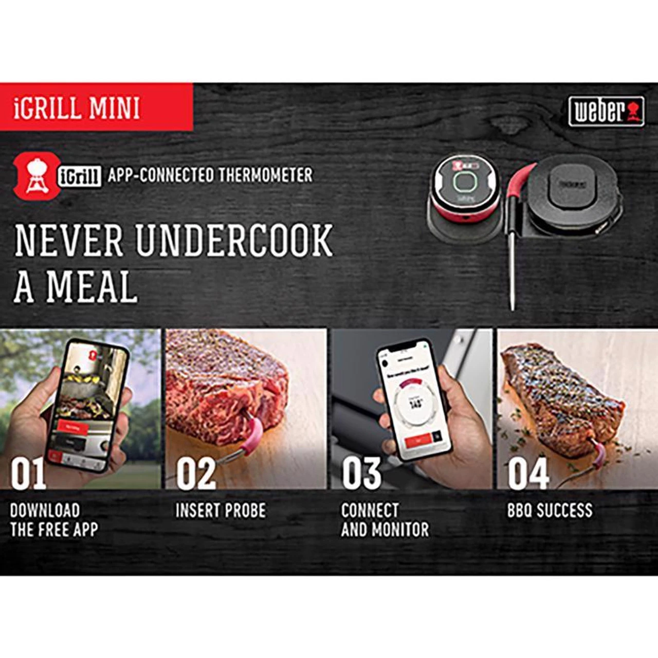 Weber 7202 IGrill Mini Digital Bluetooth Enabled Grill/Meat Thermometer 9 Weber 7202 IGrill Mini Digital Bluetooth Enabled Grill/Meat Thermometer - Image 7