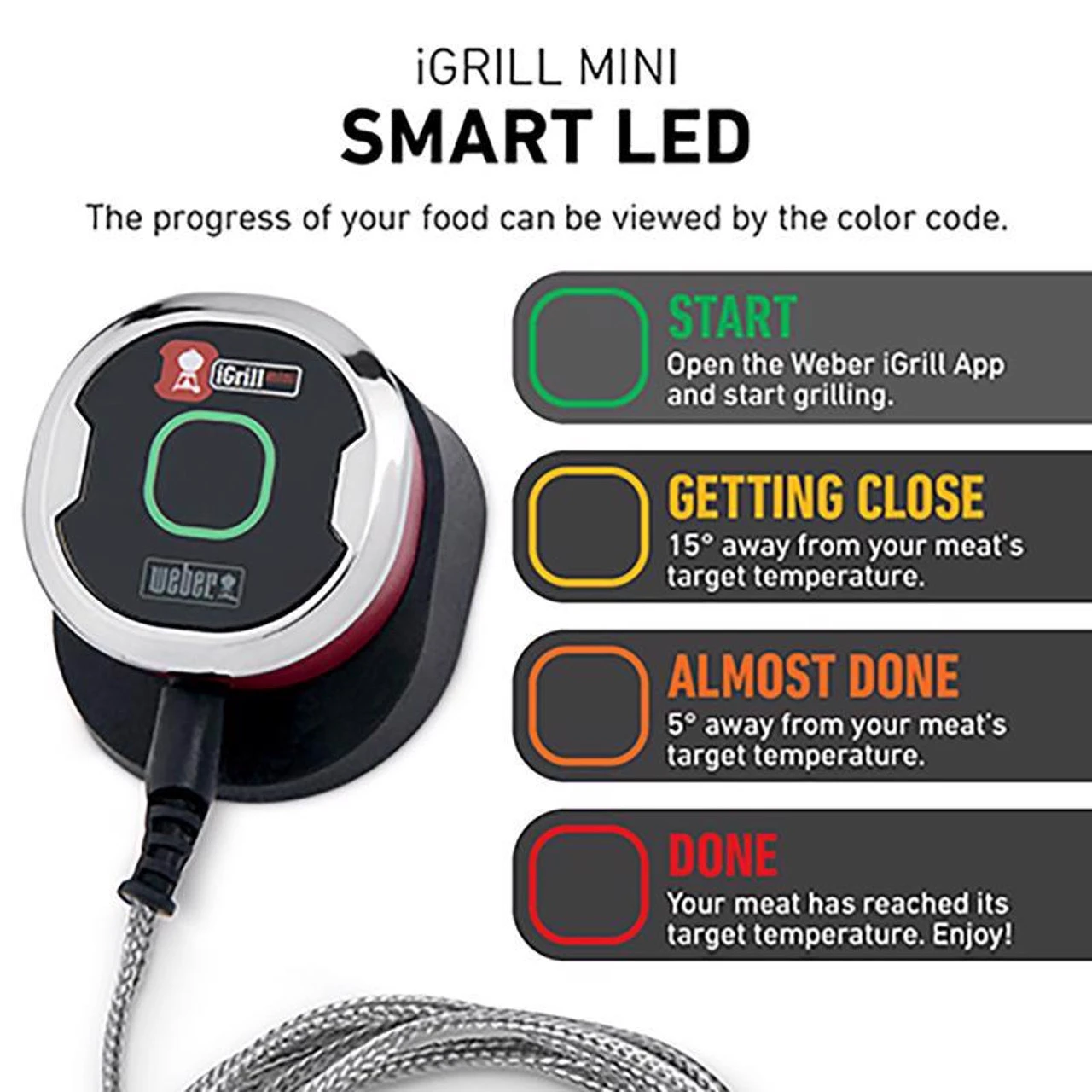 Weber 7202 IGrill Mini Digital Bluetooth Enabled Grill/Meat Thermometer 4 Weber 7202 IGrill Mini Digital Bluetooth Enabled Grill/Meat Thermometer - Image 2