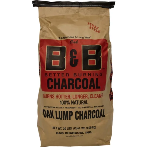 B&B Charcoal All Natural Oak Hardwood Lump Charcoal