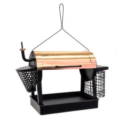 Woodlink 1.75 Lb Metal 4-in-1 Smoker Grill Bird Feeder 2 Ports