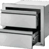 Napoleon BI-1816-2DR - 18" X 16" DOUBLE DRAWER -Grill Top Griddle Store BI 1816 2DR Ang Open 800px 50293.1675993121