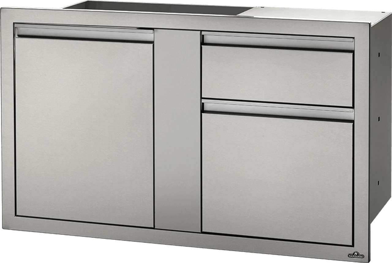 Napoleon BI-4224-1D1W - 42" X 24" LARGE DOOR & WASTE BIN DRAWER 3 Napoleon BI-4224-1D1W - 42" X 24" LARGE DOOR & WASTE BIN DRAWER