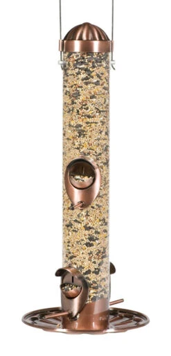Perky-Pet Wild Bird And Finch 1.8 Lb Plastic Bird Feeder 4 Ports