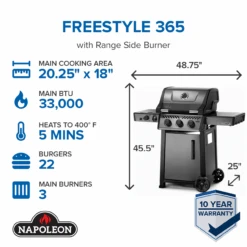 Napoleon F365DSBPGT-ECP Freestyle 365 SB With Range Side Burner 14 Napoleon F365DSBPGT-ECP Freestyle 365 SB With Range Side Burner -Grill Top Griddle Store EN Set 21Freestyle 365 with Side Burner 4 01 34336.1755804159