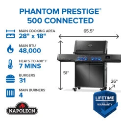 Napoleon P500VXRSIBK-PHM Phantom Prestige 500 Connected RSIB With Infrared Side And Rear Burner 16 Napoleon P500VXRSIBK-PHM Phantom Prestige 500 Connected RSIB With Infrared Side And Rear Burner -Grill Top Griddle Store EN Set 5 Phantom Prestige 500 Connected RSIB 01 74035.1755724419