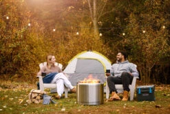 Napoleon NWFPLTI-SS Timberwolf 22" Smokeless Fire Pit -Grill Top Griddle Store NWFPLTI SS Web Gallery 09 Original JPG Timberwolf Stainless Steel Fire Pit Lifestyle 5341 73077.1755441131