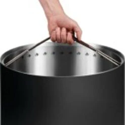 Napoleon NWFPMTI-PHM Timberwolf 18" Phantom Smokeless Fire Pit 9 Napoleon NWFPMTI-PHM Timberwolf 18" Phantom Smokeless Fire Pit -Grill Top Griddle Store NWFPMTI PHM Web Gallery 08 Original JPG NWFPMTI PHM 18 Timberwolf MED Stainless Steel Fire Pit InUse on white using handle 32426.1755380762