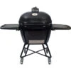 Primo PGCXLC Oval XL 400 Charcoal Ceramic Kamado Grill -Grill Top Griddle Store Primo All In One XL 400 Oval Charcoal Ceramic Kamado Grill with Wheeled Stand and Side Shelves 7800 73069.1735323117