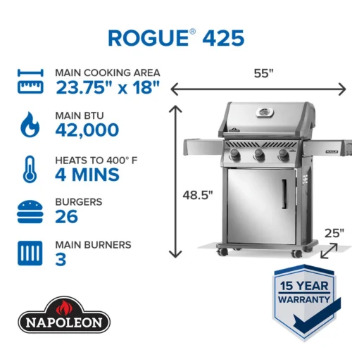 Napoleon R425SS-2 Rogue 425 Gas Grill -Grill Top Griddle Store R425PSS 2 Web Gallery 01 EN Set 18 Rogue 425 01 19562.1755723031