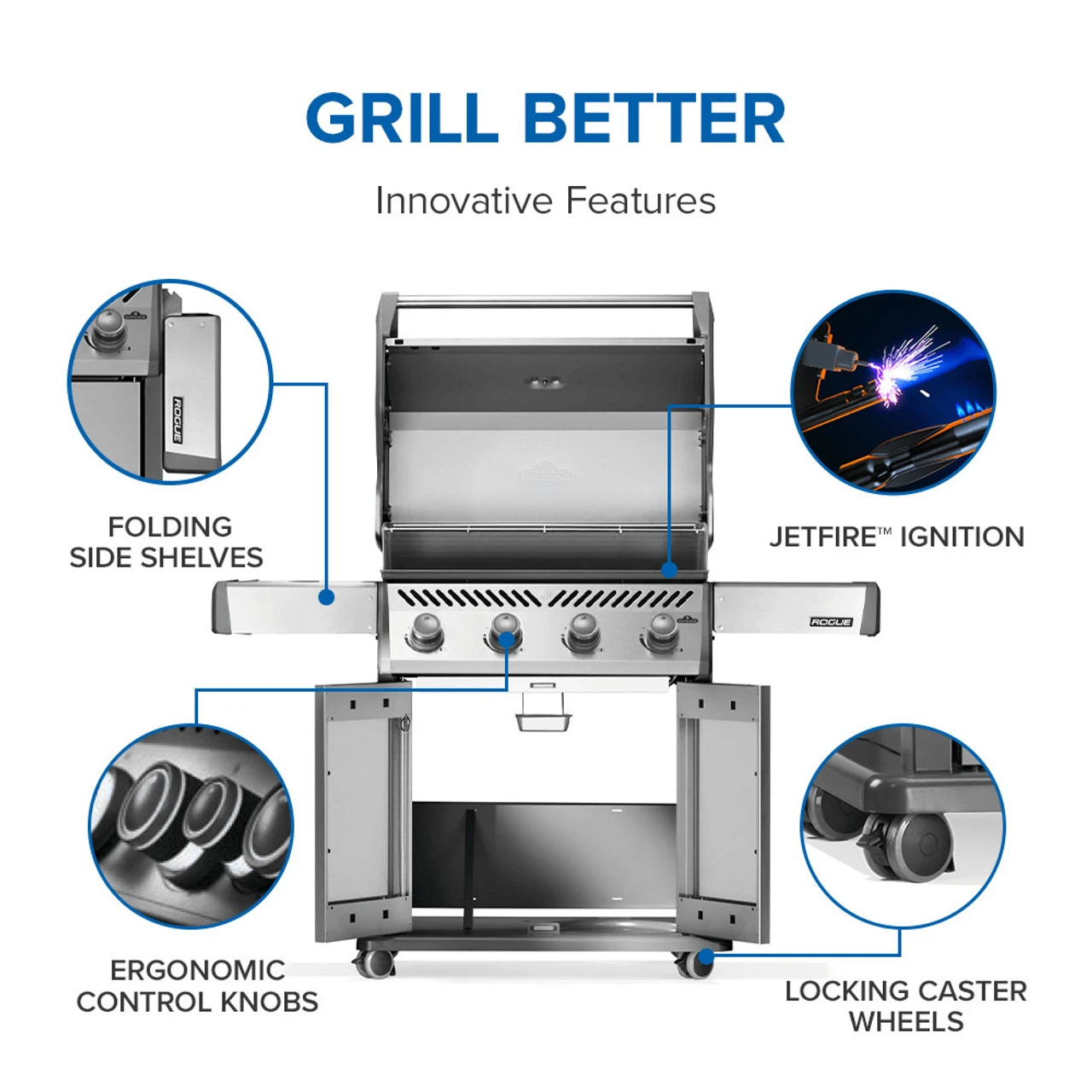 Napoleon R525SS-2 Rogue 525 Gas Grill 9 Napoleon R525SS-2 Rogue 525 Gas Grill - Image 7