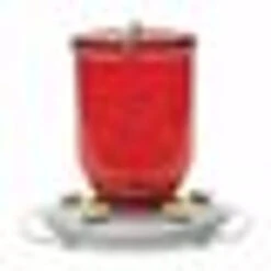 Perky-Pet Hummingbird 32 Oz Glass/Metal Mason Jar Nectar Feeder 5 Ports