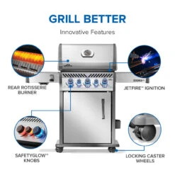 Napoleon RPS425RSIBSS-2 Rogue PRO-S 425 RSIB With Infrared Side And Rear Burner -Grill Top Griddle Store RPS425RSIBPSS 2 Web Gallery 08 EN Set 8 Rogue Pro S 425 RSIB 03 1 40364.1755643354