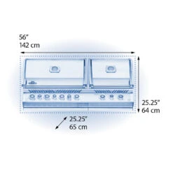 Napoleon BIPRO825RBISS-3 Built-in Prestige PRO 825 RBI With Infrared Bottom And Rear Burners 10 Napoleon BIPRO825RBISS-3 Built-in Prestige PRO 825 RBI With Infrared Bottom And Rear Burners -Grill Top Griddle Store WebGallery Dimensional BIPRO825 dual 84260.1755816797