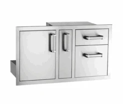 Fire Magic 53816SC Flush Mounted 36 X 18 Access Door With Double Drawer And Platter With Soft Close System