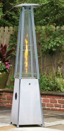 Living Accents Pyramid Propane Stainless Steel Patio Heater 6 Living Accents Pyramid Propane Stainless Steel Patio Heater -Grill Top Griddle Store glass1 35948.1638848678