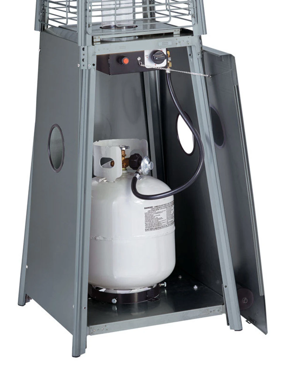 Living Accents Pyramid Propane Stainless Steel Patio Heater 5 Living Accents Pyramid Propane Stainless Steel Patio Heater - Image 3