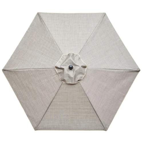 Living Accents Hailey 9 Ft. Tiltable Taupe Market Umbrella