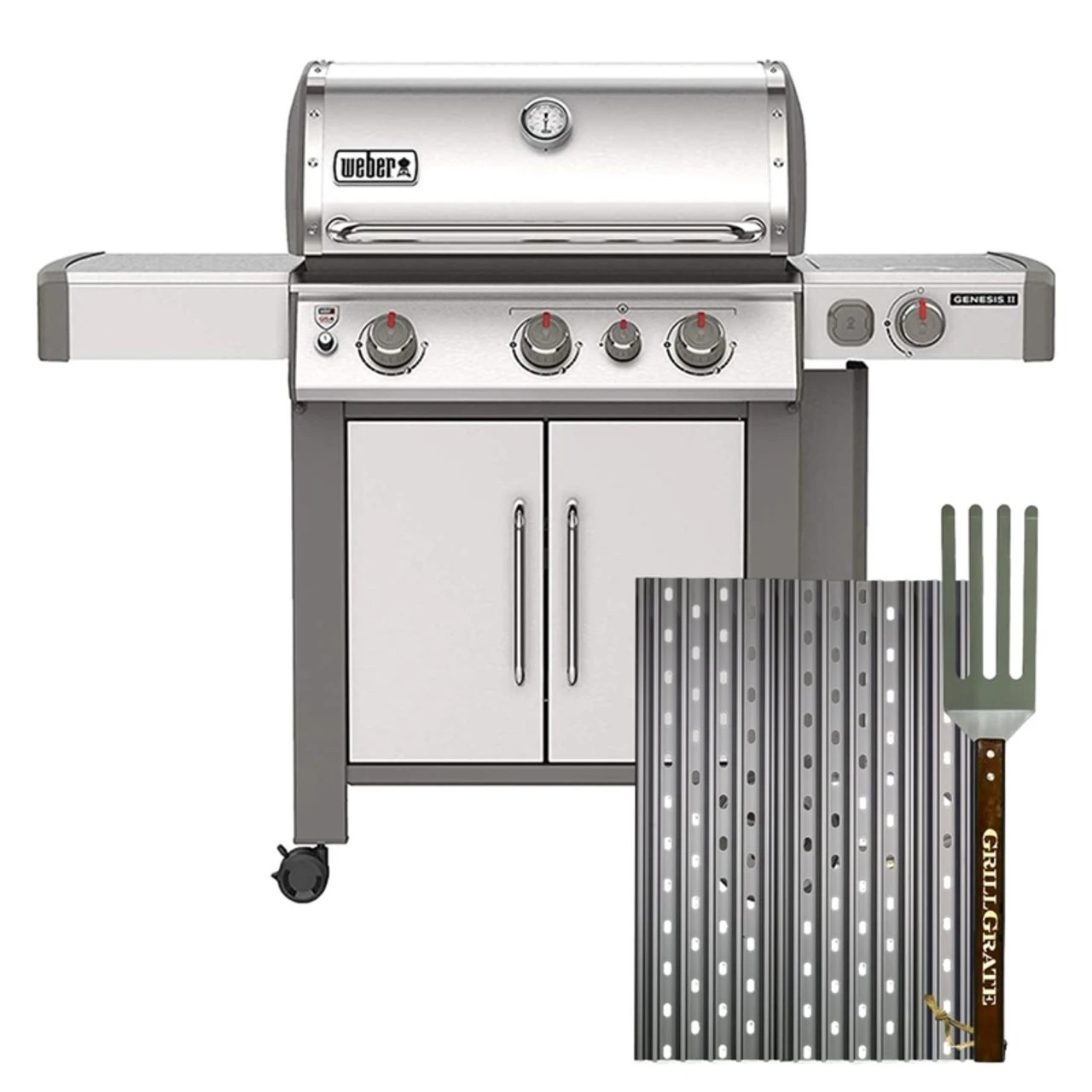 GrillGrate For Weber Genesis II Half Set 3 GrillGrate For Weber Genesis II Half Set