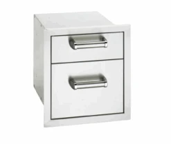 Fire Magic 53802SC Flush Mounted Double Storage Drawers With Soft Close System