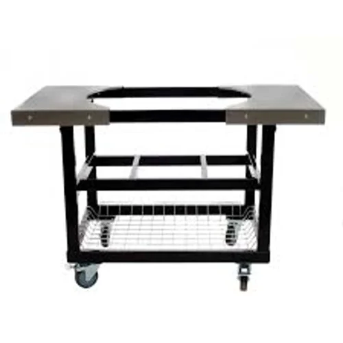 Primo PG00320 Cart Base With Basket & Stainless Steel Side Shelves For Jr. Grills