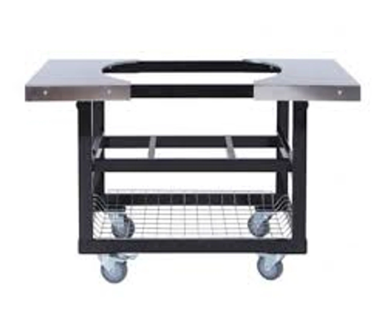 Primo PG00372 Oval XXL Cart With Basket & Stainless Steel Side Shelves 3 Primo PG00372 Oval XXL Cart With Basket & Stainless Steel Side Shelves