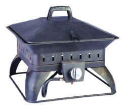 Living Accents Square Portable Propane 50,000 BTU Fire Pit