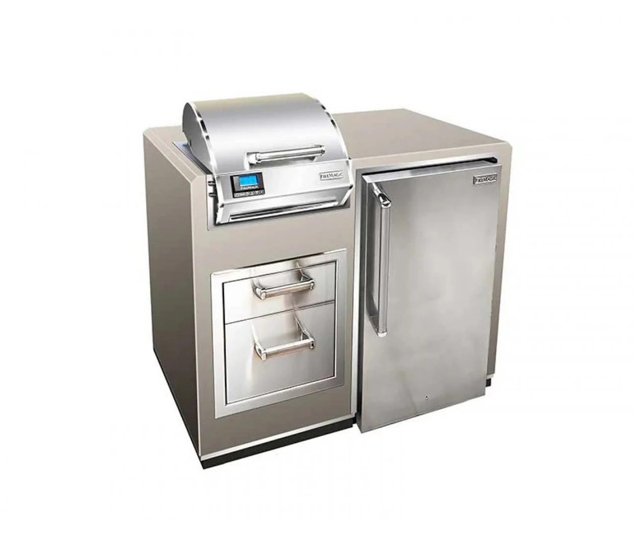 Fire Magic ID251-R-44SM Electric Grill Island Bundle With Refrigerator 3 Fire Magic ID251-R-44SM Electric Grill Island Bundle With Refrigerator