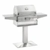 Fire Magic 22-SC01C-P6 Charcoal Patio Post-Mount Grill With Smoker Hood -Grill Top Griddle Store sj7czh7i 35968.1735680721