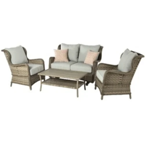 Living Accents Ulanda 4 Pc Aluminum Conversation Set