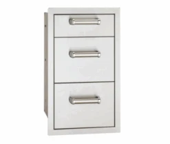 Fire Magic 53803SC Flush Mounted Triple Storage Drawers With Soft Close System