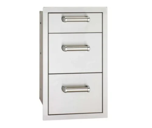 Fire Magic 53803SC Flush Mounted Triple Storage Drawers With Soft Close System