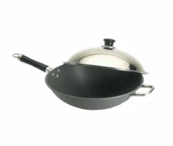 Fire Magic 3572 Wok 15-inch Hard Anodized With Stainless Steel Cover