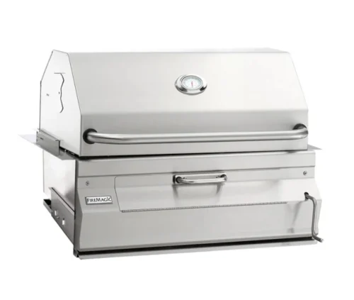 Fire Magic 12-SC01C-A Charcoal Slide-In Barbecue Grill With Smoker Hood